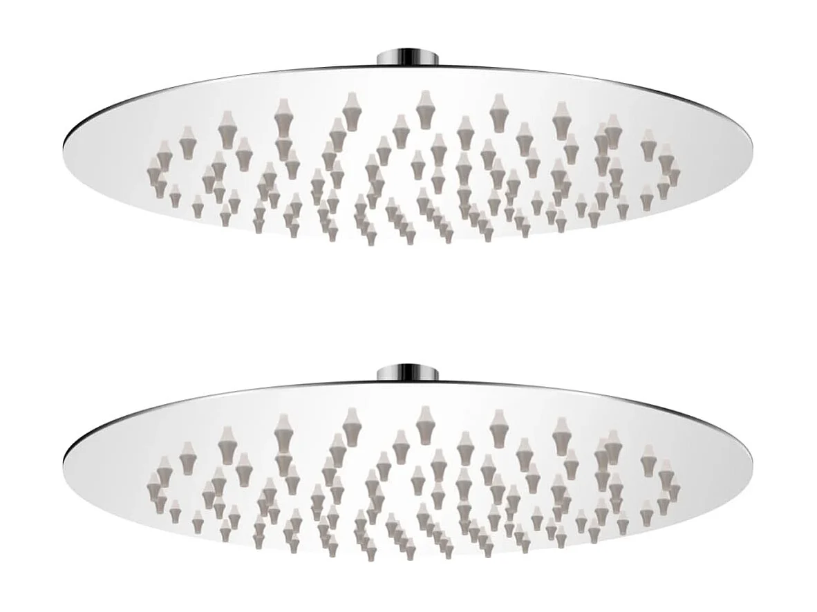 Pomme de douche plongeante 2 pcs Acier inoxydable Ø 20 cm  WVGQ4744