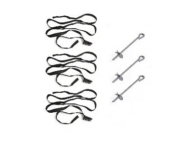 Kit de Fixation Trampoline 3Pcs - Ancrage - Kit Universel pour toutes les marques de Trampolines