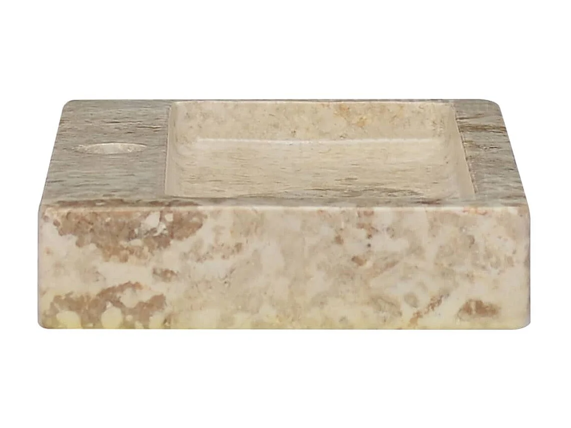 Lavabo de pared mármol crema 38x24x6,5 cm ES66639