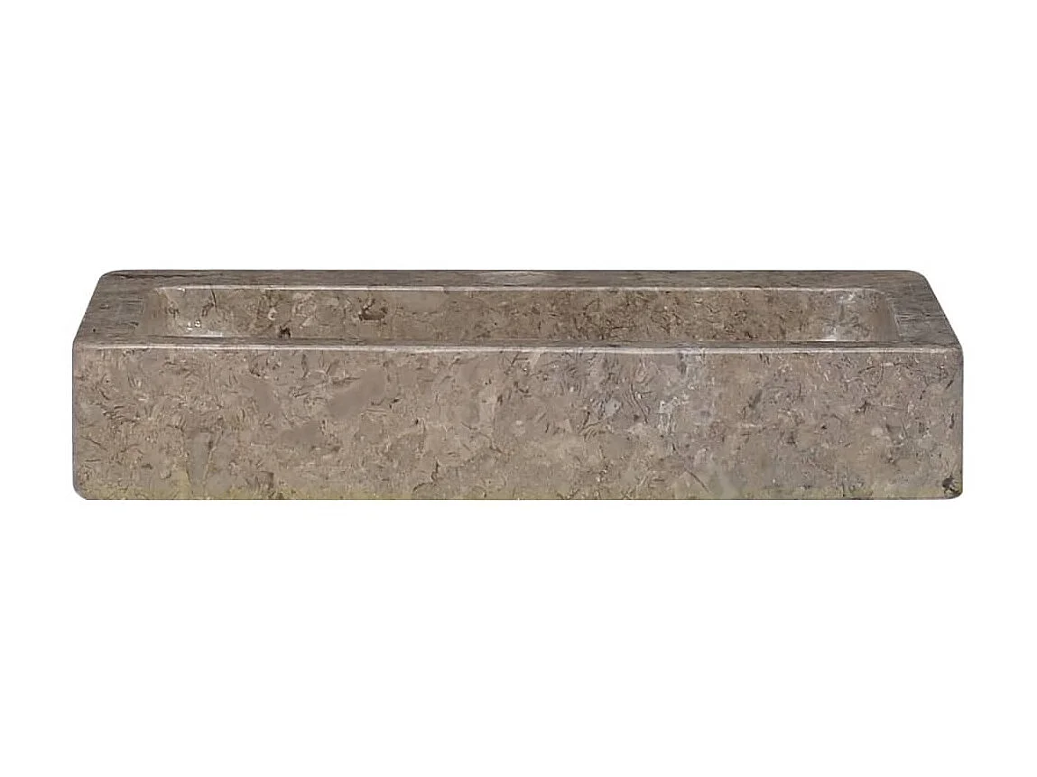 Lavabo de pared mármol gris 38x24x6,5 cm ES66538