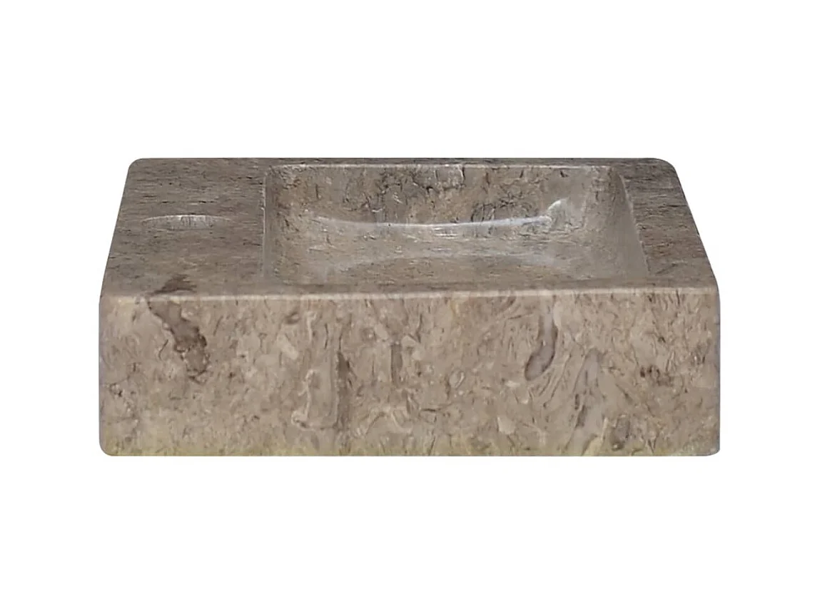 Lavabo de pared mármol gris 38x24x6,5 cm ES66538