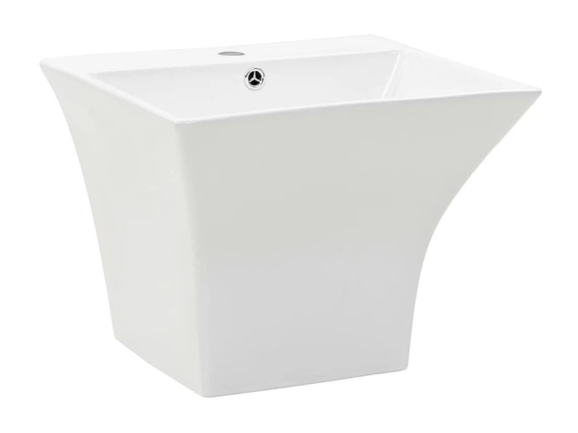 Lavabo de pared de cerámica blanco 500x450x410 mm ES951712