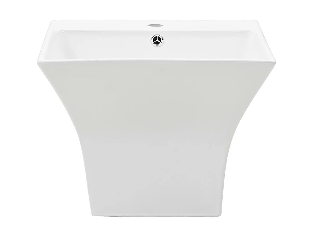 Lavabo de pared de cerámica blanco 500x450x410 mm ES951712