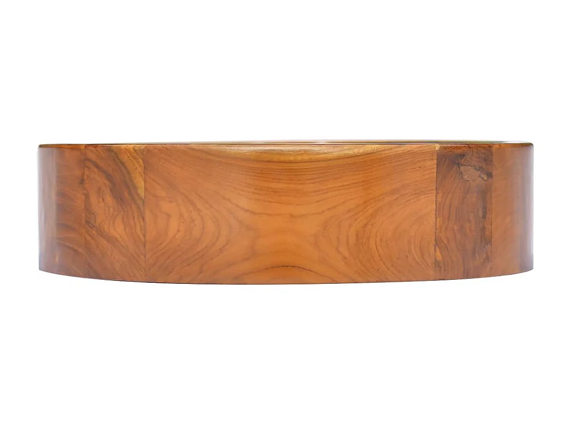 Vasque Bois de teck massif Φ40x10 cm WVGQ3398