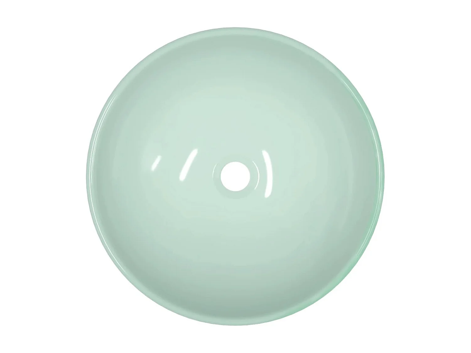 Lavatório vidro temperado 42x14 cm branco PT435946