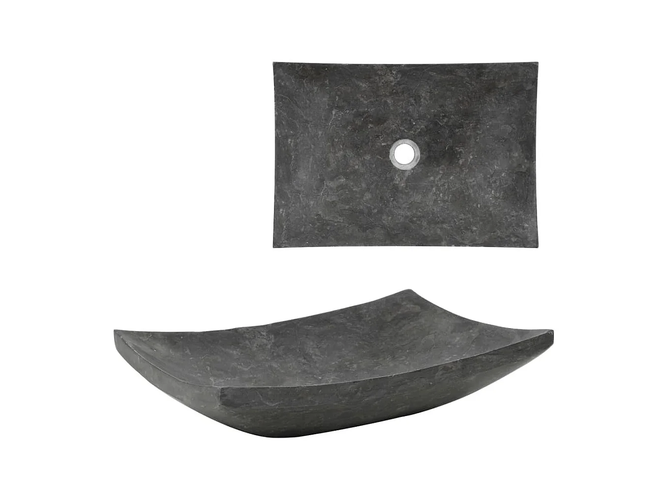 Vasque 50 x 35 x 12 cm Marbre Noir WVGQ6745