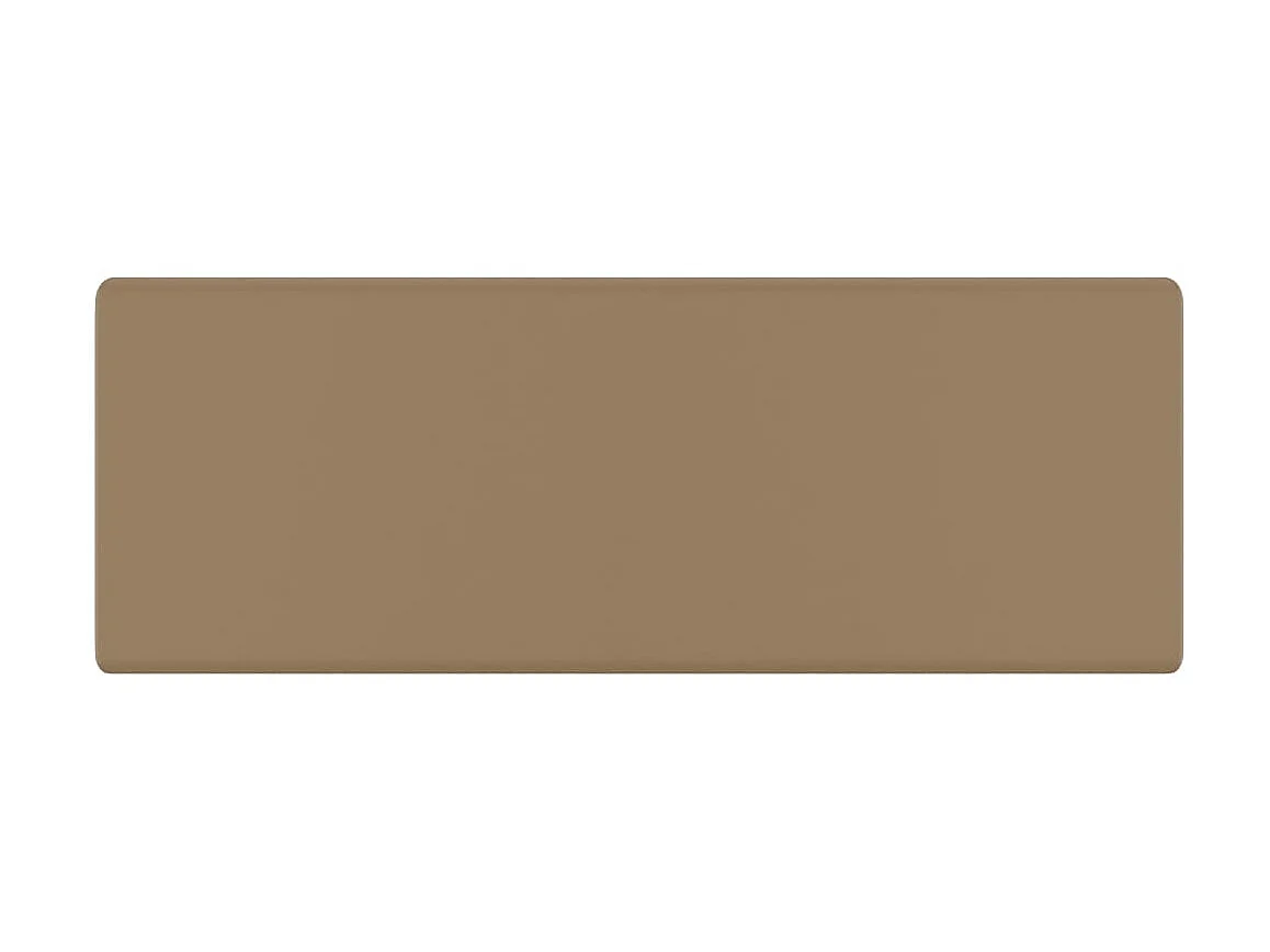 Lavatório luxuoso quadrado 41x41 cm cerâmica creme mate PT802214