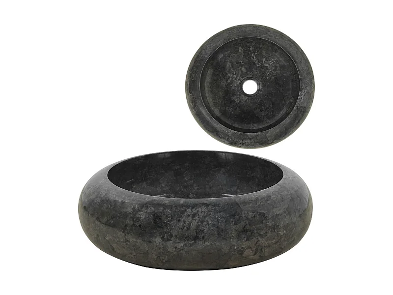 Vasque 40 x 12 cm Marbre Noir WVGQ6853