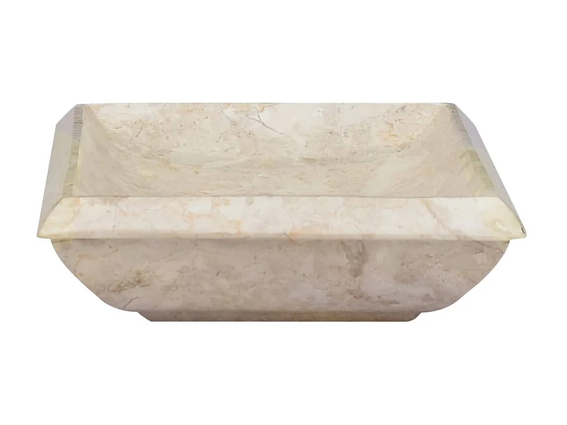 Lavabo crema mármol 50x35x10 cm ES66283
