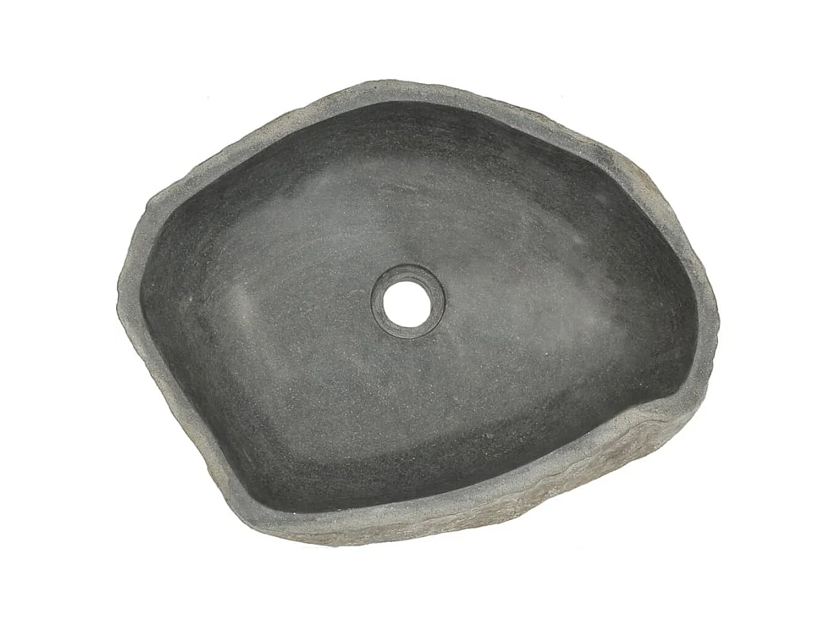 Lavabo de piedra de río ovalada 45-53 cm ES66309