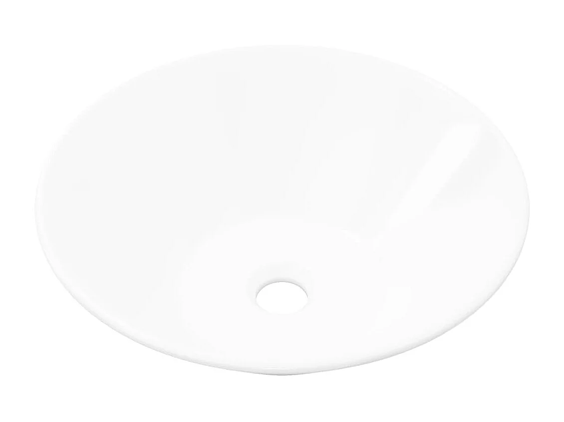 Vasque de salle de bain en porcelaine Blanc WVGQ4797