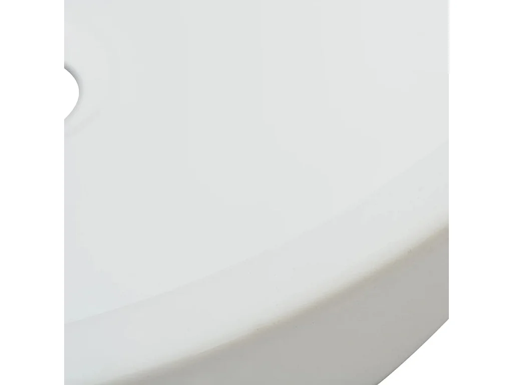 Lavabo redondo de cerámica blanco 42x12 cm ES66276