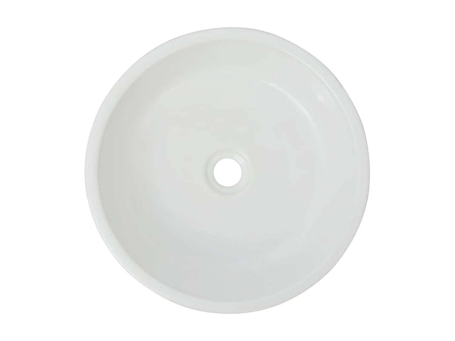Vasque ronde Céramique Blanc 42 x 12 cm WVGQ6892