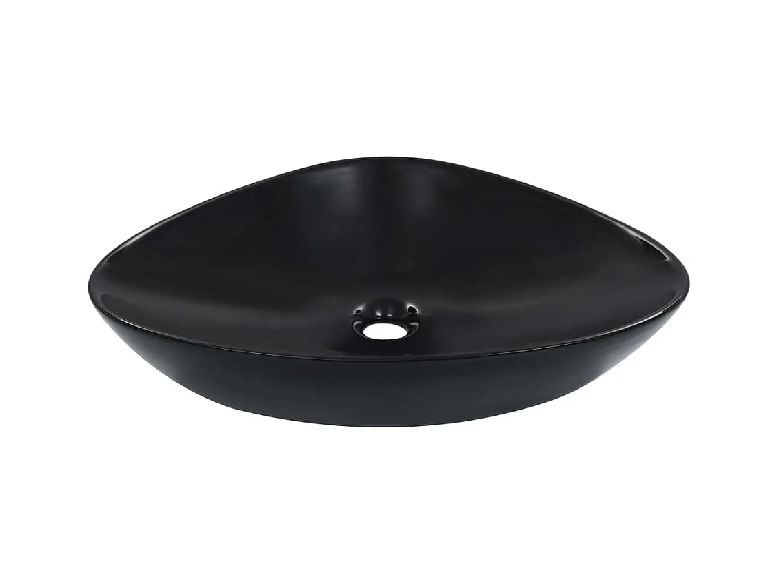 Vasque 58,5 x 39 x 14 cm Céramique Noir WVGQ2535
