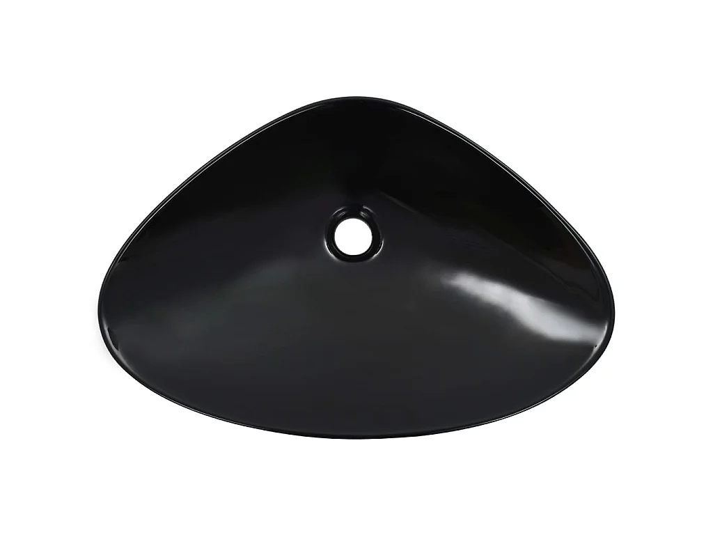 Vasque 58,5 x 39 x 14 cm Céramique Noir WVGQ2535