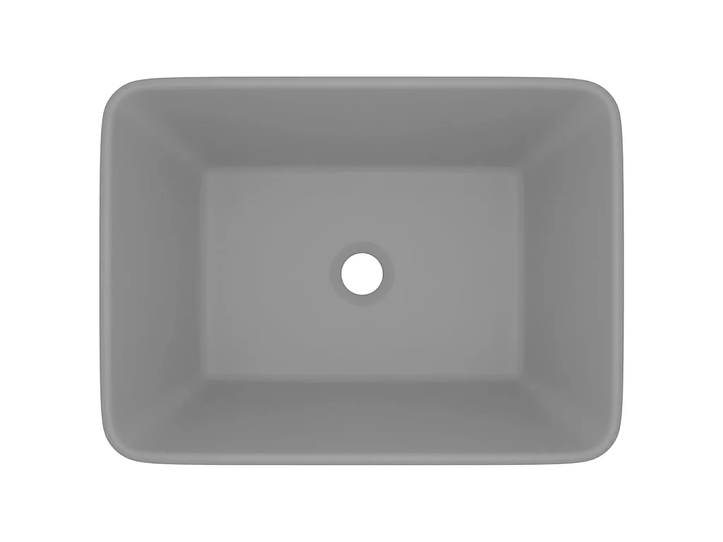 Vasque de luxe Gris clair mat 41x30x12 cm Céramique WVGQ6203