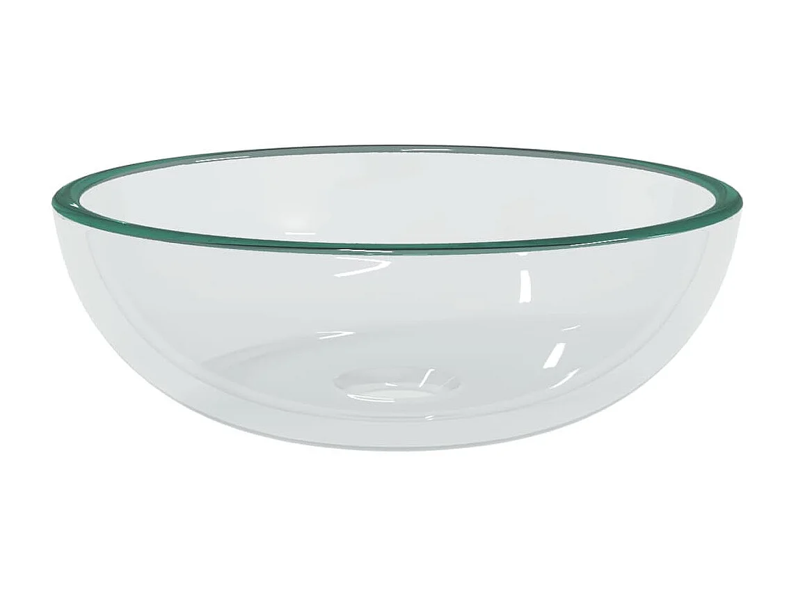 Vasque Verre trempé 35x12 cm Transparent WVGQ3681