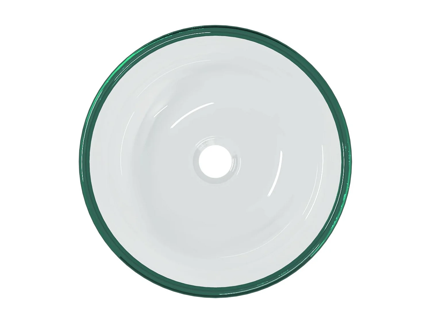 Vasque Verre trempé 35x12 cm Transparent WVGQ3681