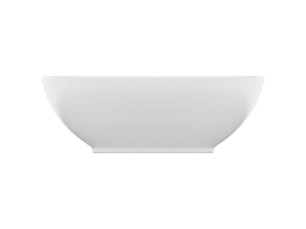 Lavabo de lujo ovalado cerámica blanco mate 40x33 cm ES66281