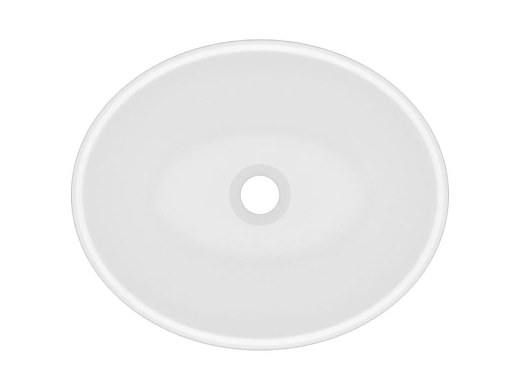 Lavabo de lujo ovalado cerámica blanco mate 40x33 cm ES66281
