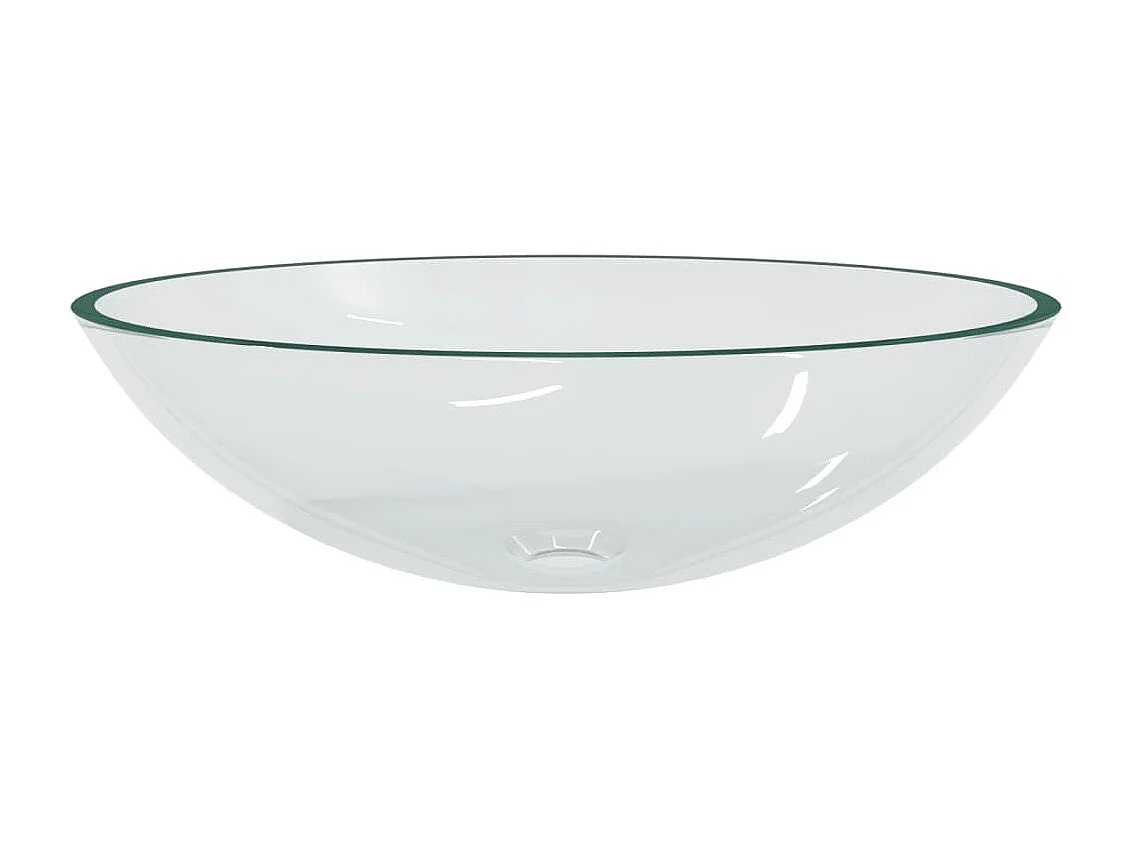 Lavabo de vidrio transparente 50x37x14 cm ES66580