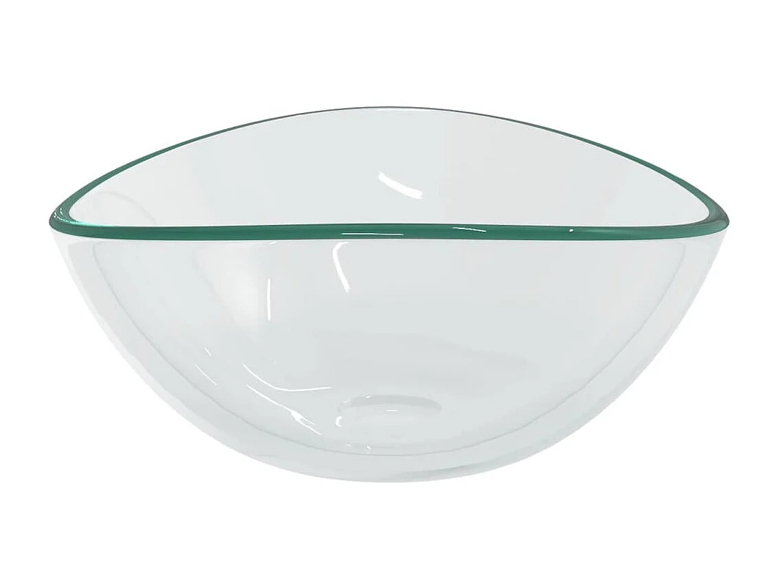 Lavabo de vidrio templado transparente 54,5x35x15,5 cm ES66406