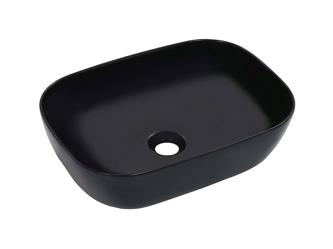 Vasque 45,5x32x13 cm Céramique Noir WVGQ7375
