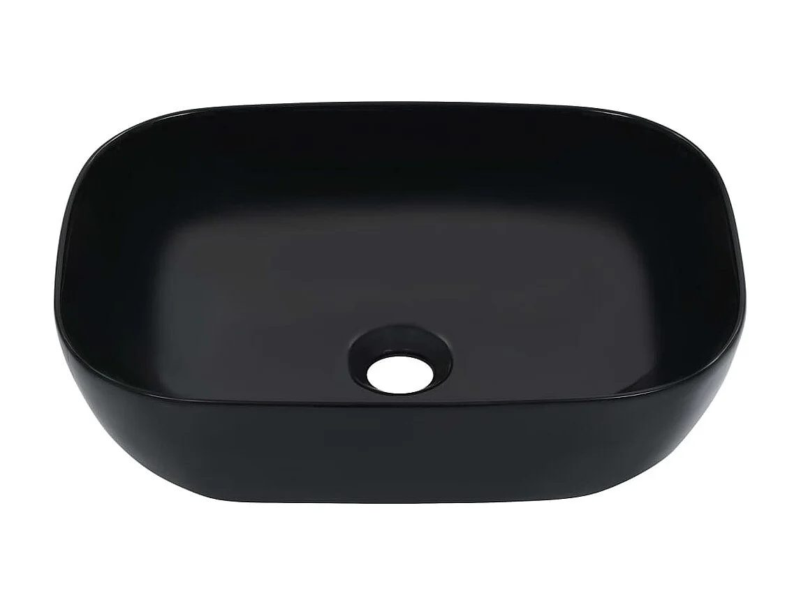 Lavabo 45,5x32x13 cm cerámica negro ES66410