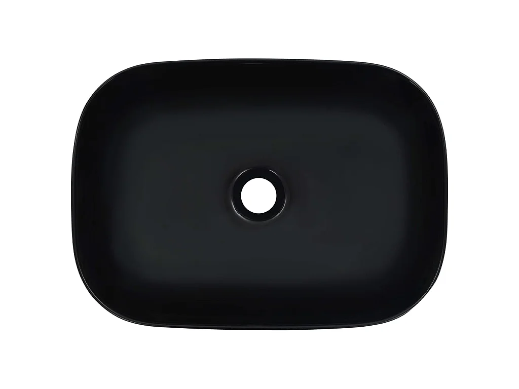Lavabo 45,5x32x13 cm cerámica negro ES66410