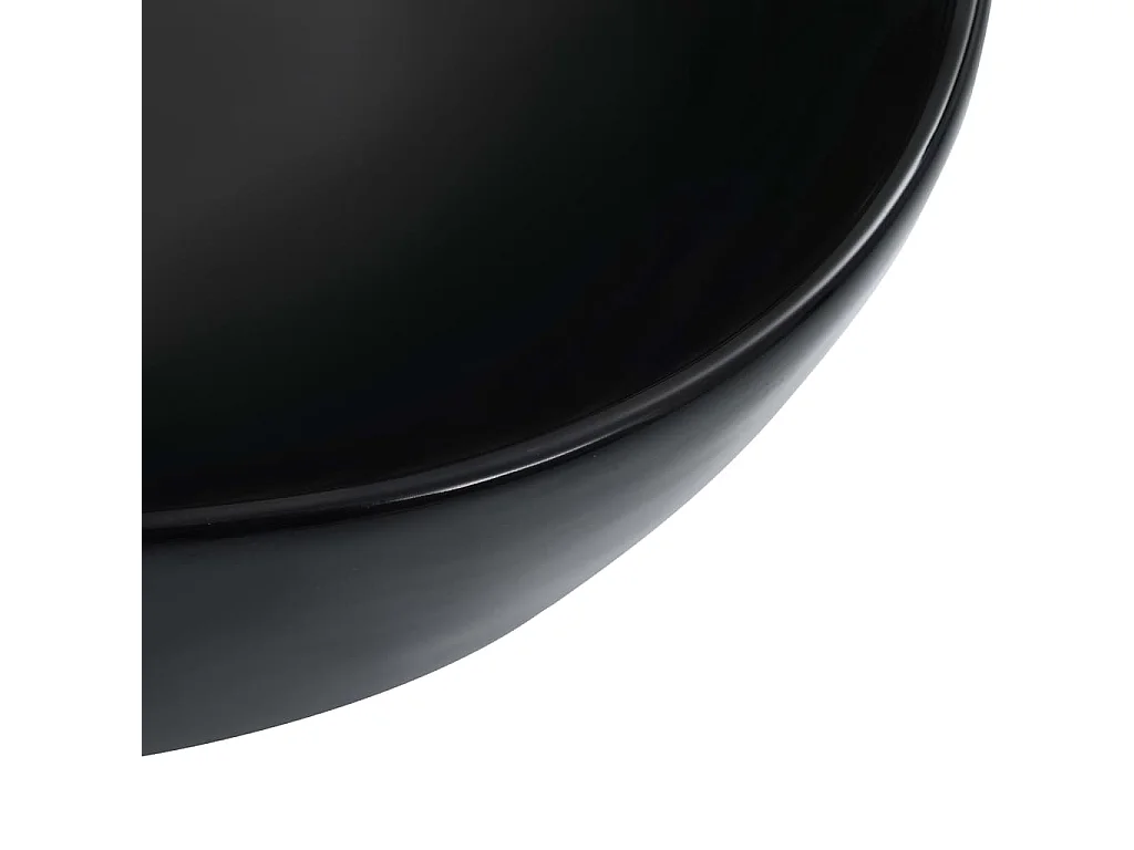 Lavabo 45,5x32x13 cm cerámica negro ES66410