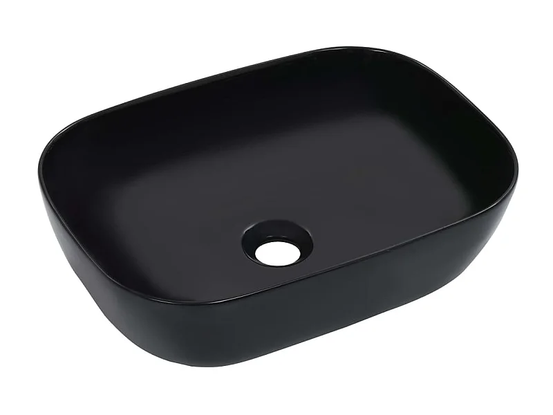 Lavabo 45,5x32x13 cm cerámica negro ES66410
