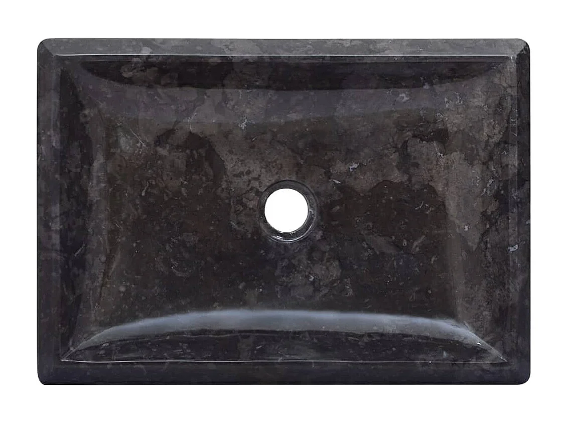 Vasque Noir 50x35x10 cm Marbre WVGQ8302