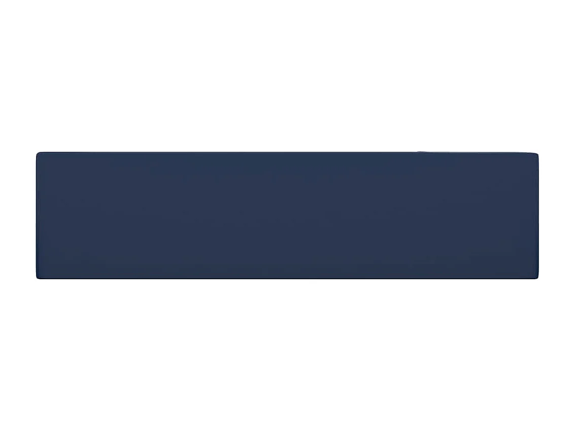 Vasque de salle de bain avec trop-plein Céramique Bleu foncé WVGQ1945