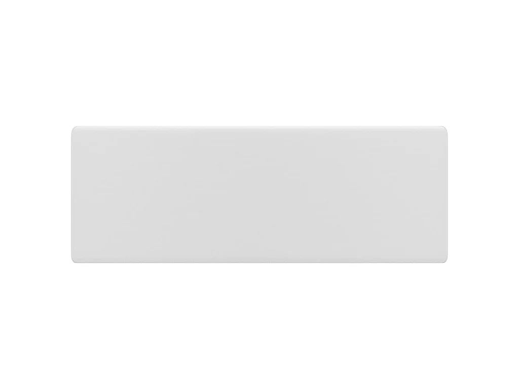 Lavatório luxuoso quadrado 41x41 cm cerâmica branco mate PT338400