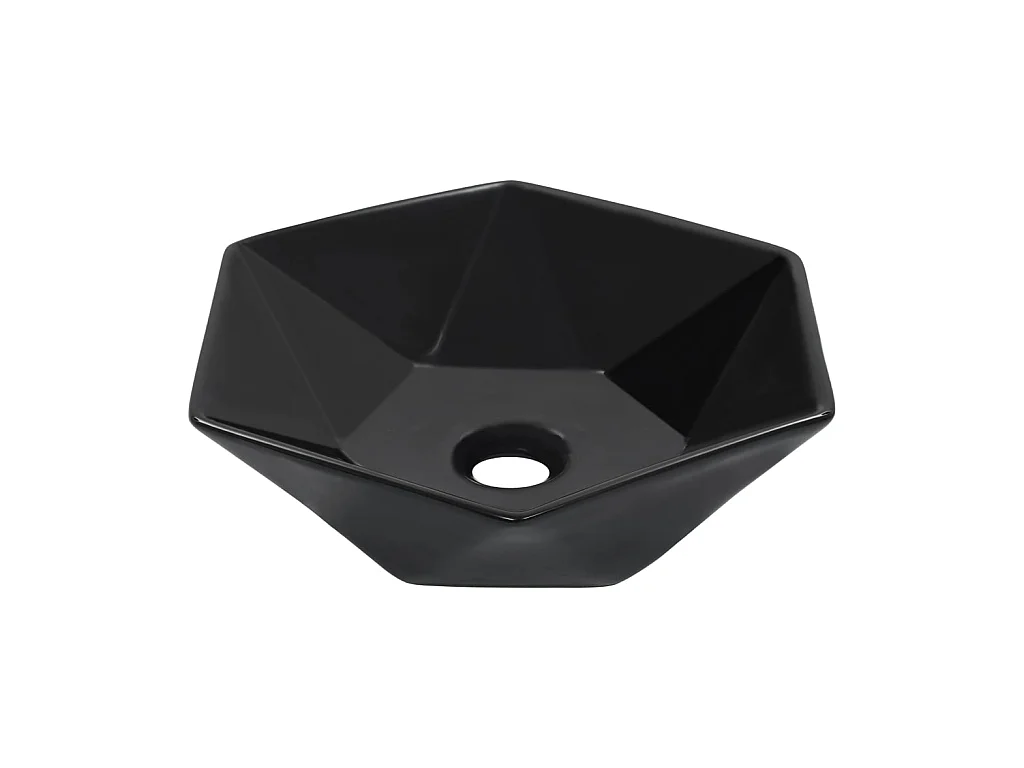 Vasque 41x36,5x12 cm Céramique Noir WVGQ2933