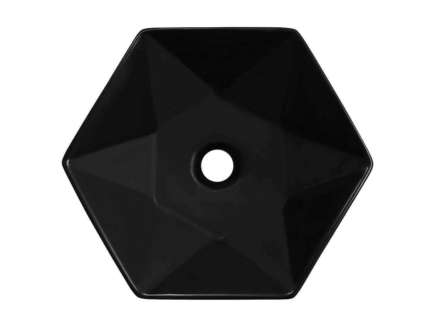 Vasque 41x36,5x12 cm Céramique Noir WVGQ2933