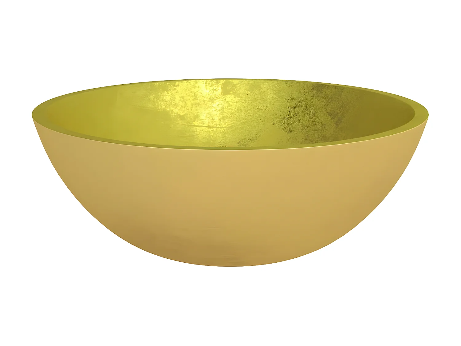 Vasque Verre 50x37x14 cm Doré WVGQ8317