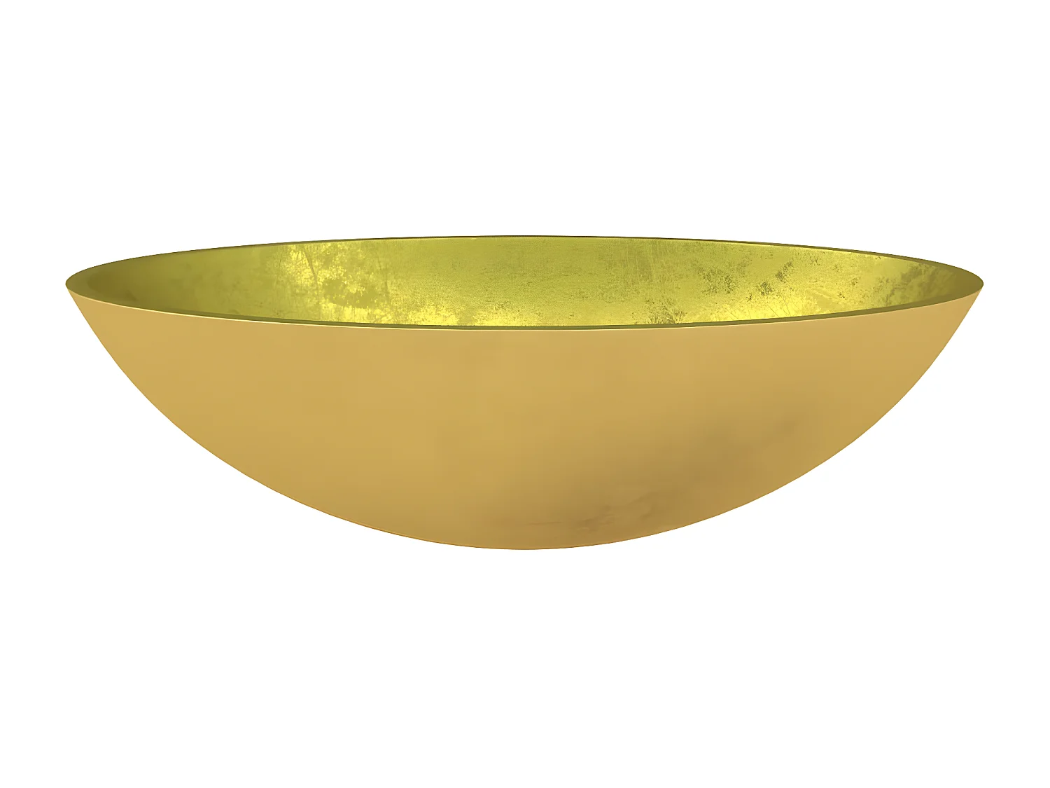 Vasque Verre 50x37x14 cm Doré WVGQ8317