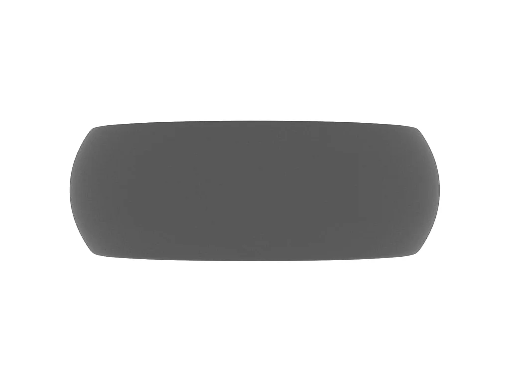 Vasque rond de luxe Gris foncé mat 40x15 cm Céramique WVGQ7169