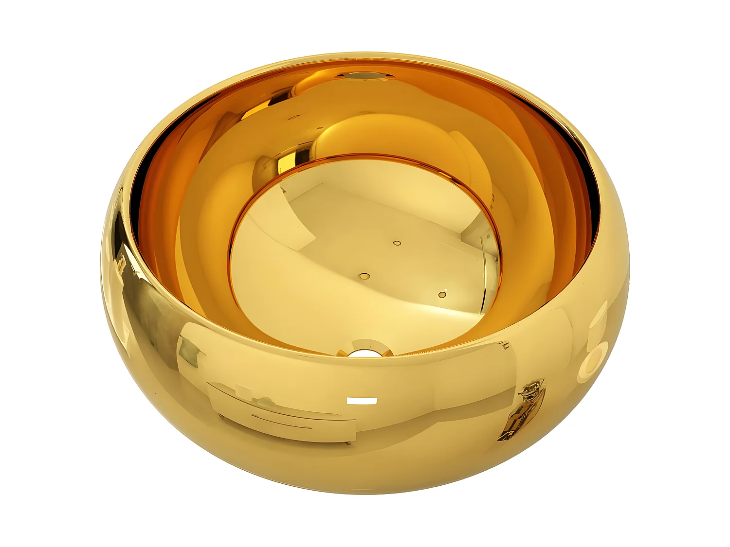 Lavabo 40x15 cm cerámica dorado ES66248