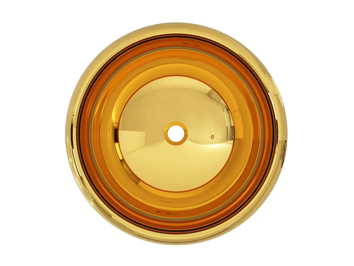 Lavabo 40x15 cm cerámica dorado ES66248