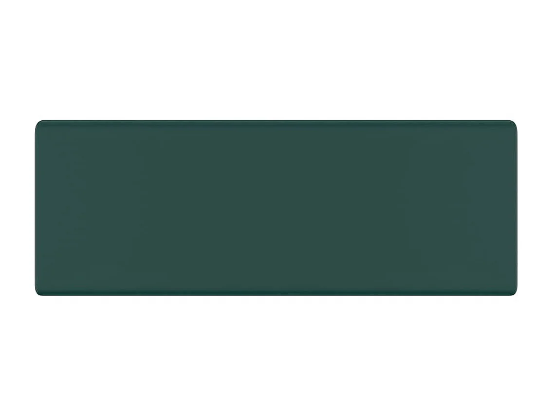 Lavabo lujoso cuadrado rebosadero cerámica verde oscuro 41x41cm ES66278