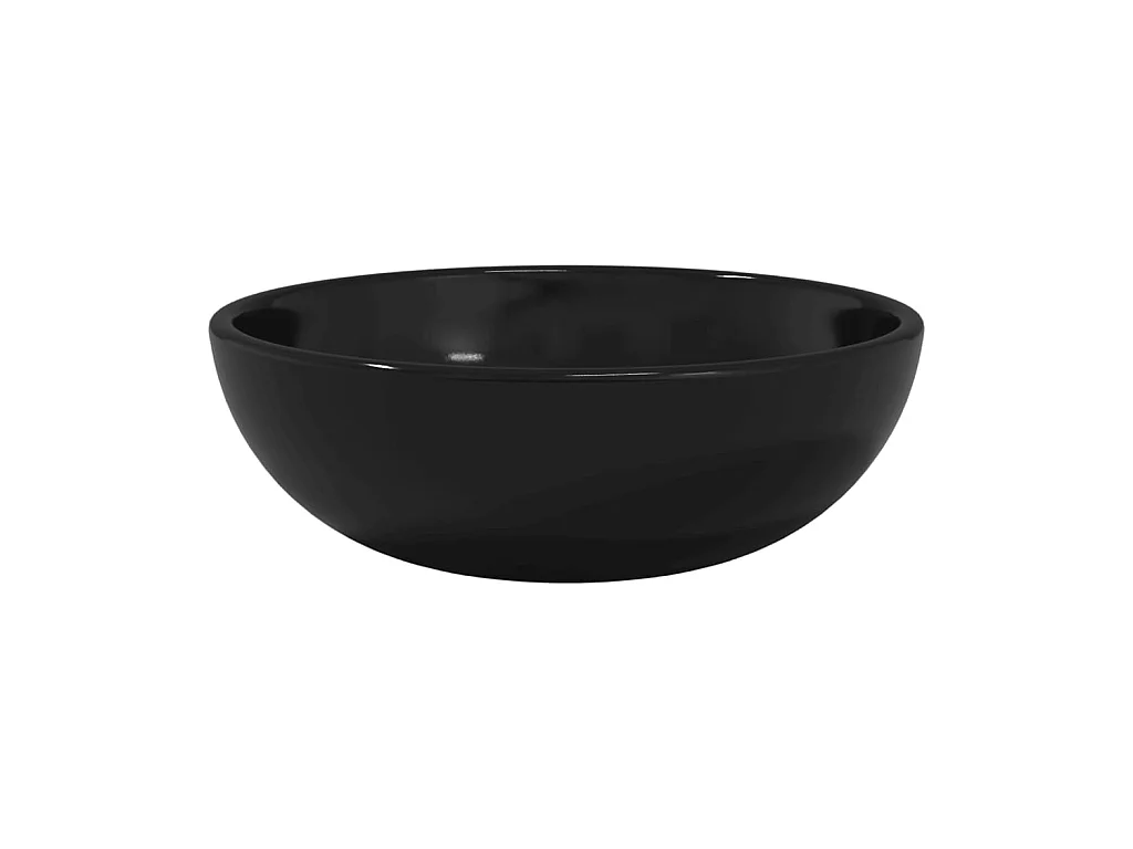 Lavabo de vidrio templado negro 35x12 cm ES66376