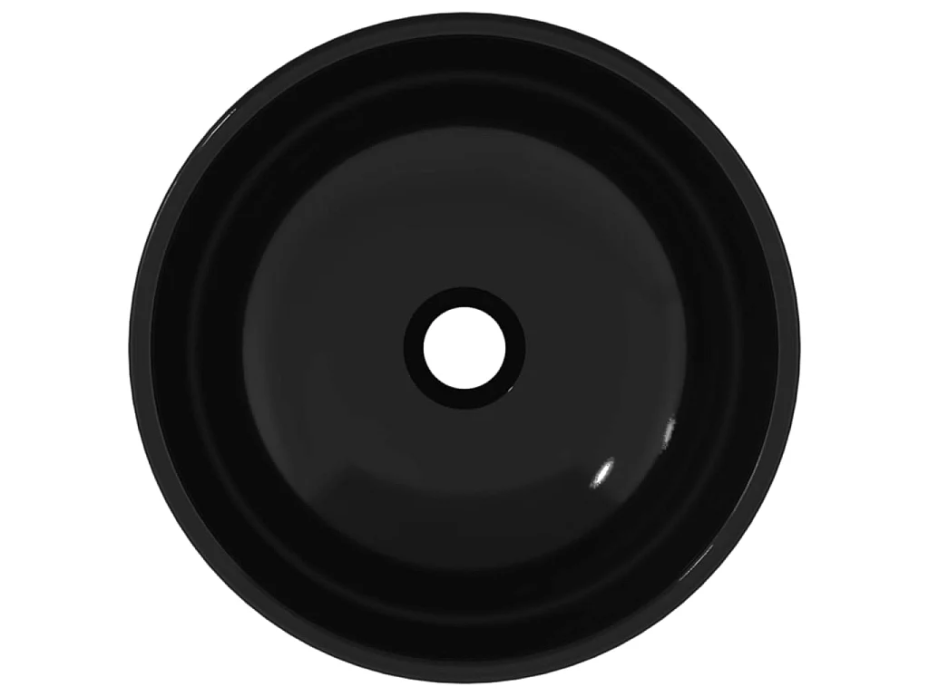 Vasque Verre trempé 35x12 cm Noir WVGQ1463