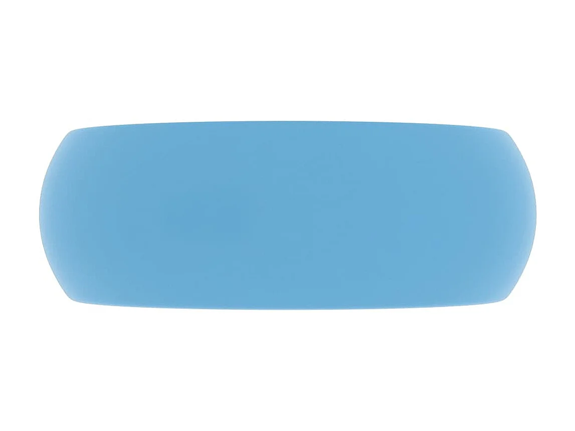 Vasque rond de luxe Bleu clair mat 40x15 cm Céramique WVGQ7188