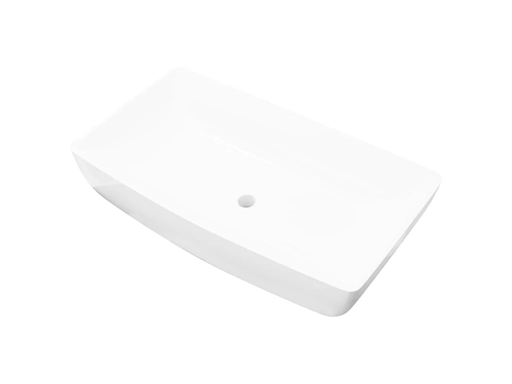 Cuvete Cerâmica de luxo Retangular Branca 71 x 39 cm PT401136