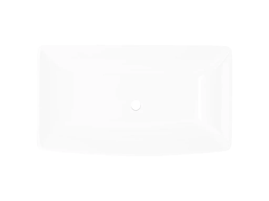 Cuvete Cerâmica de luxo Retangular Branca 71 x 39 cm PT401136