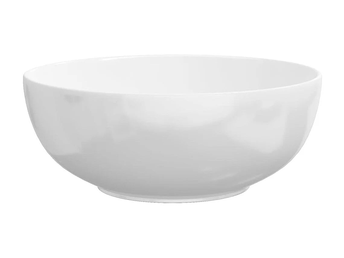 Vasque blanc 44x17 cm céramique rond WVGQ4661
