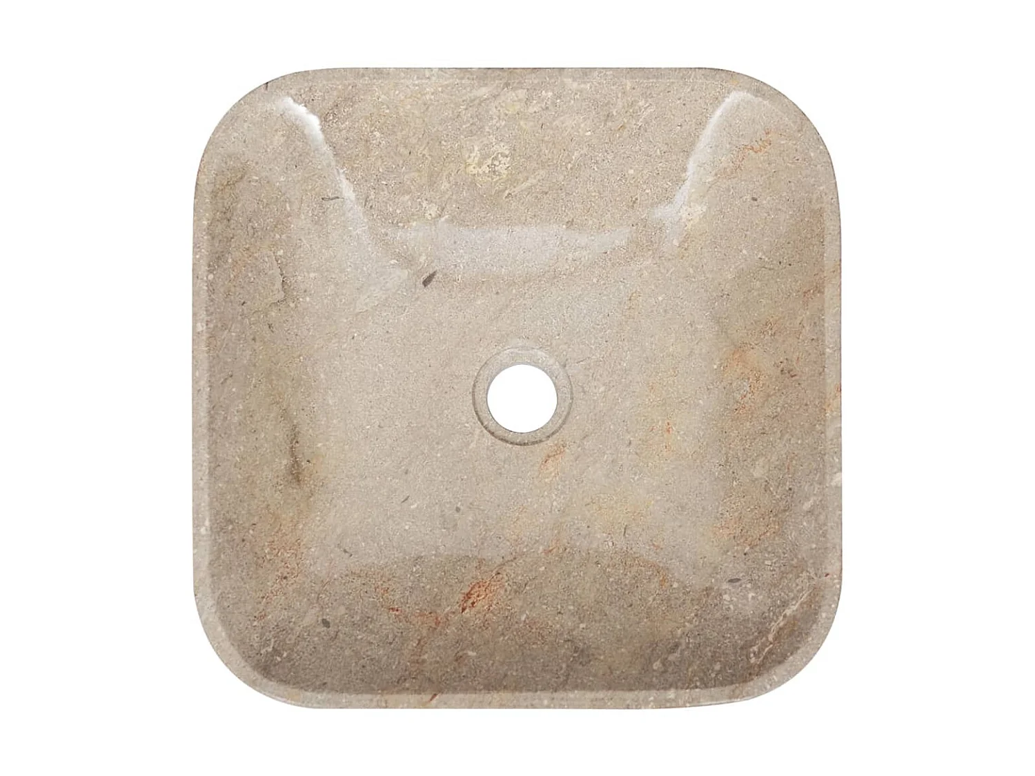Lavabo gris mármol 40x40x10 cm ES66372