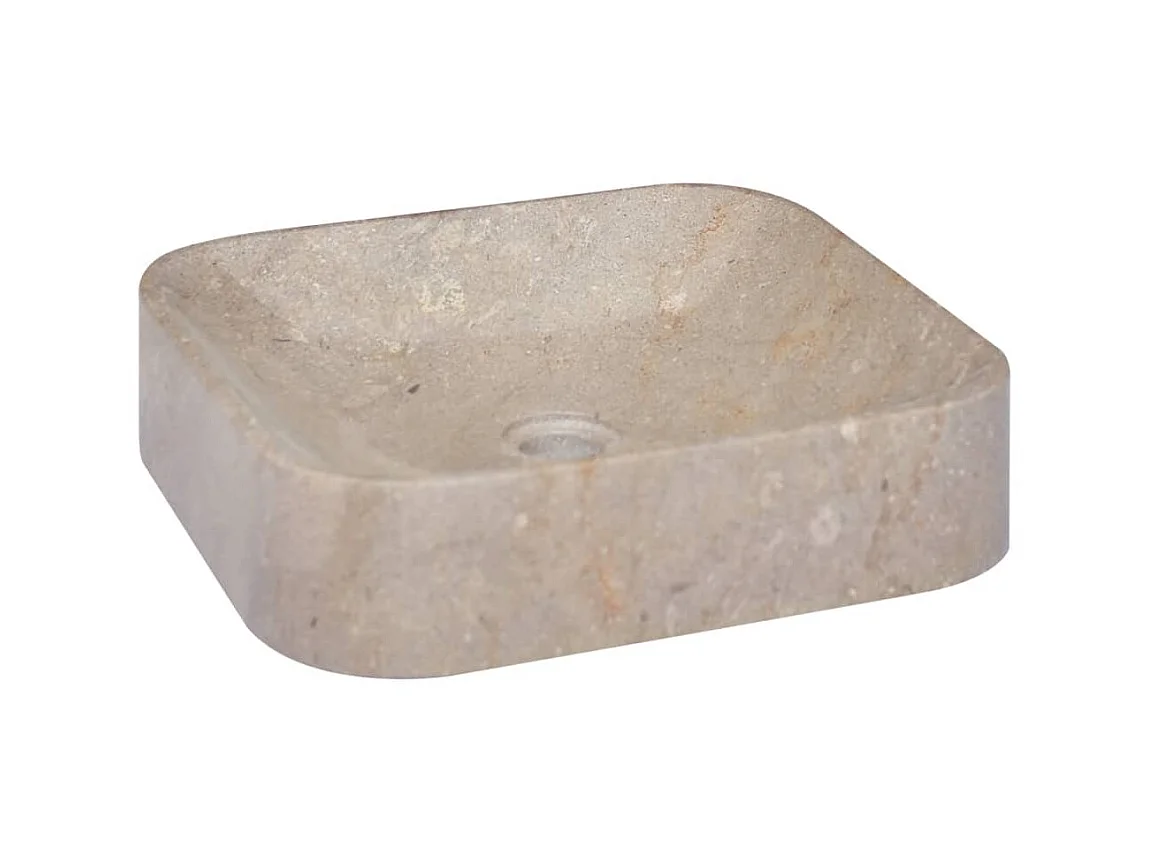 Vasque Gris 40x40x10 cm Marbre WVGQ8030